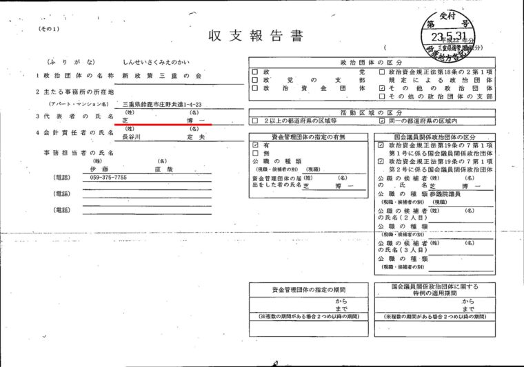 民進党、芝博一幹事長代理が日本獣医師政治連盟から100万円の献金受け取り2