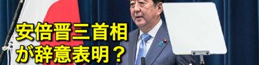 元毎日新聞記者「安倍首相が辞意表明、天皇陛下に近い筋からの情報」昨年は「末期癌で余命３か月」のデマ