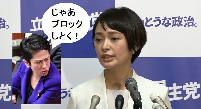 また立憲の嘘が発覚！市井紗耶香「尊敬するのは蓮舫」インスタもツイッターもフォローしていないことが判明←ブロックされてんじゃないかな？