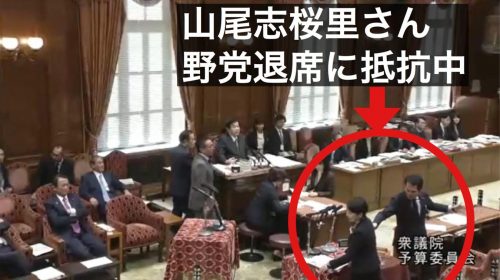 【動画】野党がまた委員会退席！山尾志桜里議員「ちゃんとした議論がしたい」抵抗むなしく理事に連れ出される