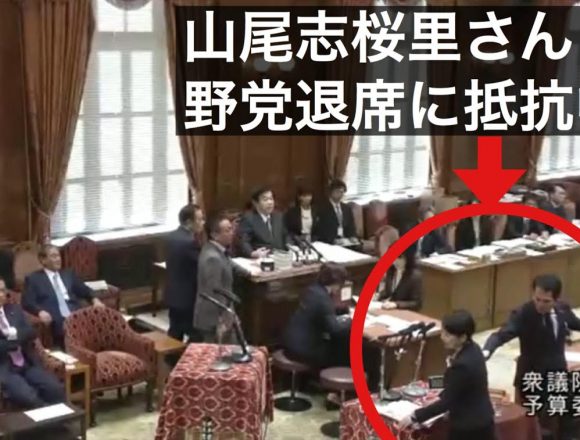 【動画】野党がまた委員会退席！山尾志桜里議員「ちゃんとした議論がしたい」抵抗むなしく理事に連れ出される