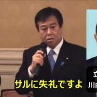 【動画】国民・原口一博国対委員長が安倍内閣を「日光猿軍団」に例える→立憲・川内博史「サルに失礼ですよ」