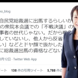 【検証】高市早苗議員は本当に不戦決議の本会議で「私は戦争当事者じゃないから反省してない」と発言したのか？→登壇記録なし、別の委員会発言を趣旨に反して切り取り