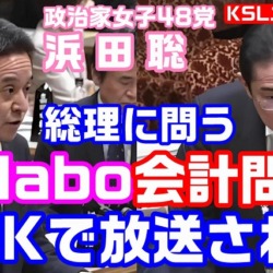 Colabo会計問題がNHKで放送 政治家女子48党・浜田聡議員が岸田総理に見解を求める