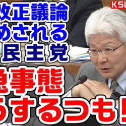 憲法審査会でド詰めされる立憲民主党！緊急事態での選挙について逢坂誠二「議論されてこなかった」細野豪志と北側一雄「もう2年もしてる。で、そうするの？」