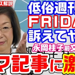 訴えてやる！低俗週刊誌FRIDAYのデマ記事に温厚な永岡桂子前文科大臣が激おこ！マンガでもありえない内容を掲載してしまう【KSLチャンネル】