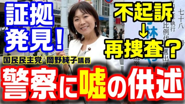 【完全終了】虚偽の供述で不起訴？→証拠が見つかる！国民民主党の標旗不正利用問題、岡野純子議員の辞職は不可避か？【KSLチャンネル】 | KSL ...