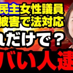これで逮捕？立憲支部長に”ヤバい人”と投稿した男を逮捕！国民民主党では女性議員が中傷被害で法的対応へ【KSLチャンネル】